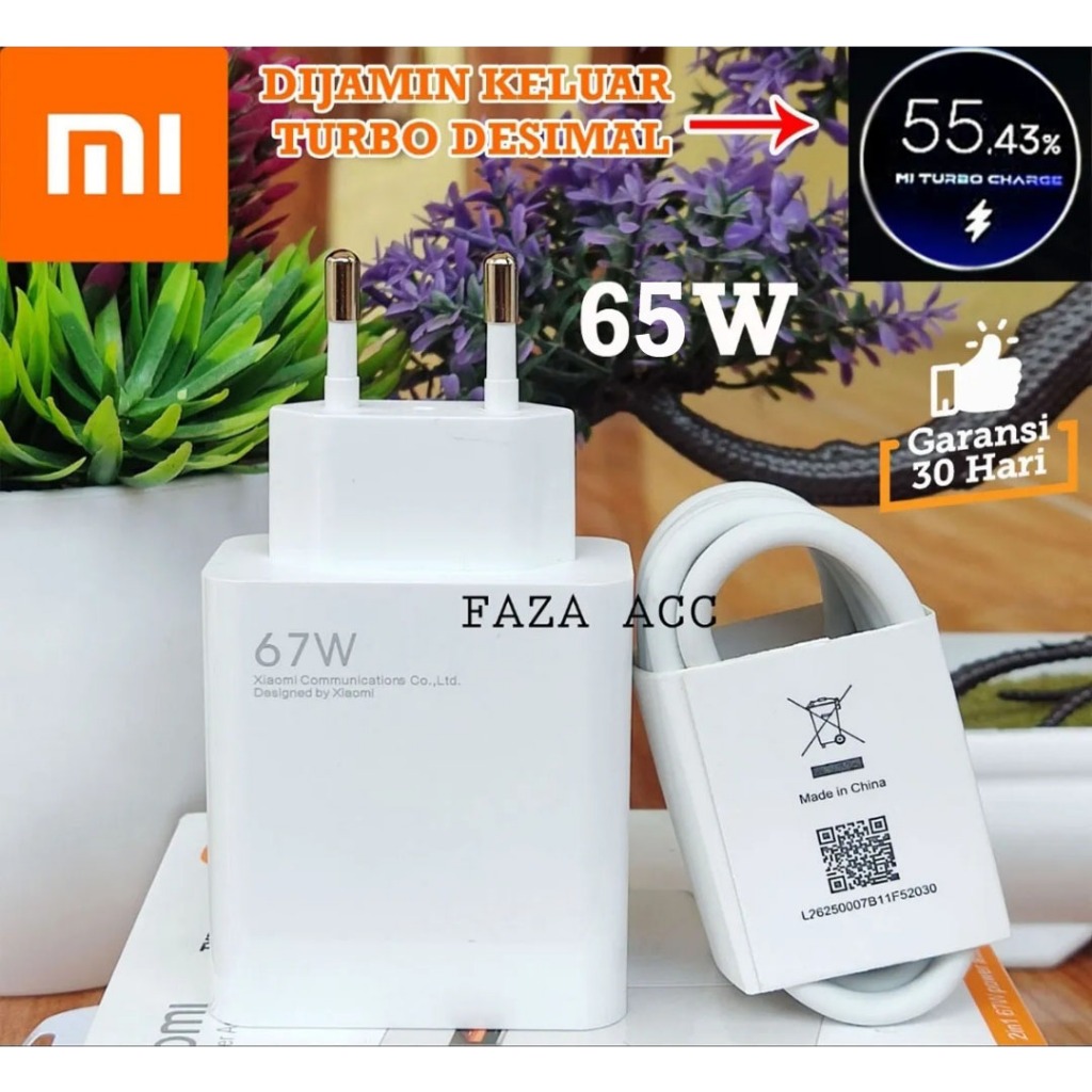 Jual CHARGER XIAOMI REDMI TURBO ORIGINAL ASLI 65 WATT ORI SUPER FAST