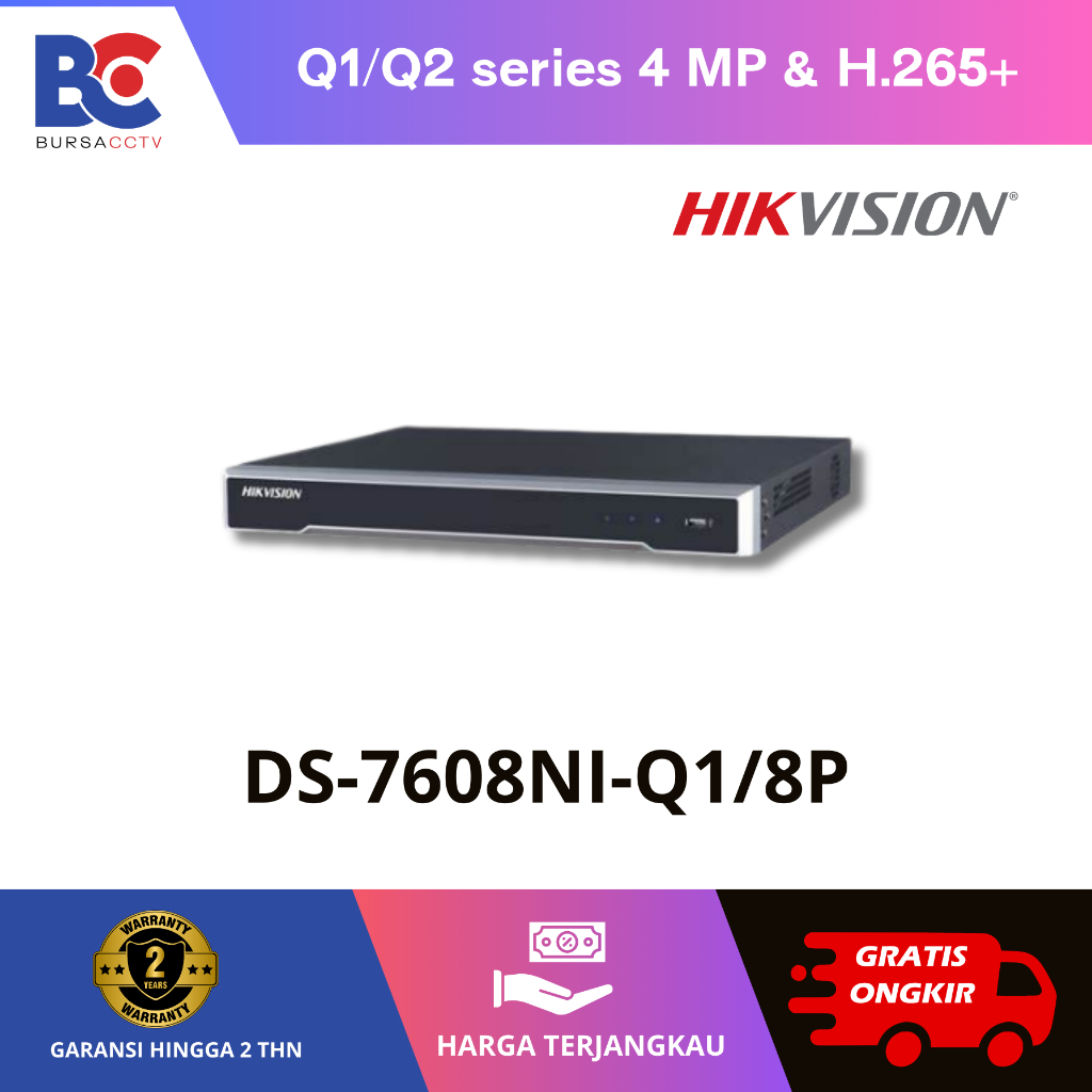 Jual Nvr Hikvision Ds Ni Q P H Shopee Indonesia