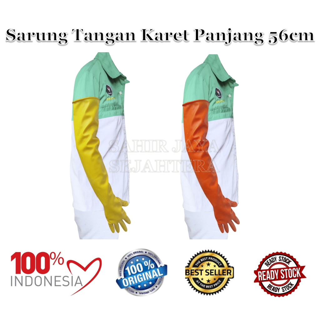 Jual Sarung Tangan Karet Panjang Cm Sarung Tangan Karet Latex Tebal