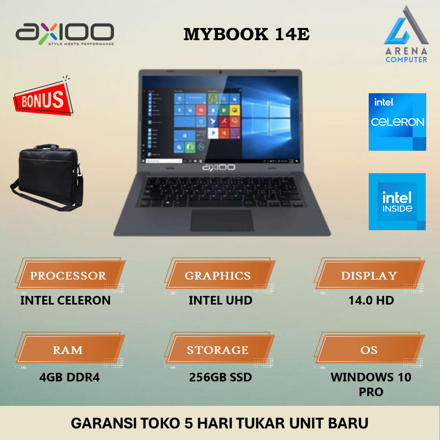 Jual Axioo Mybook E Intel Celeron Gb Gb Inch W Shopee