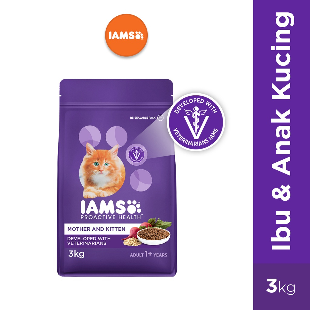 Jual IAMS Makanan Kucing Mother Kitten 3 Kg Shopee Indonesia