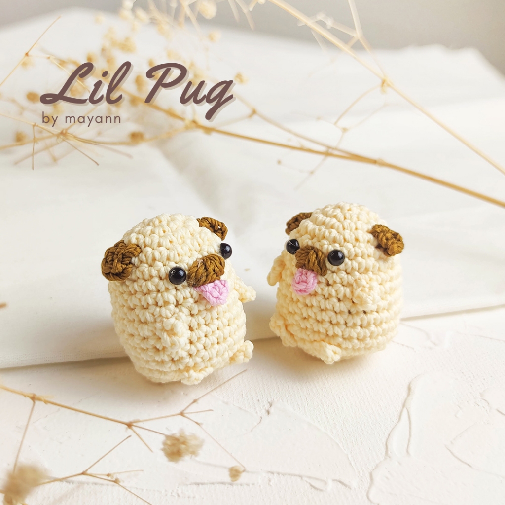 Jual Amigurumi Crochet Puppy Keychain Gantungan Kunci Rajut Karakter