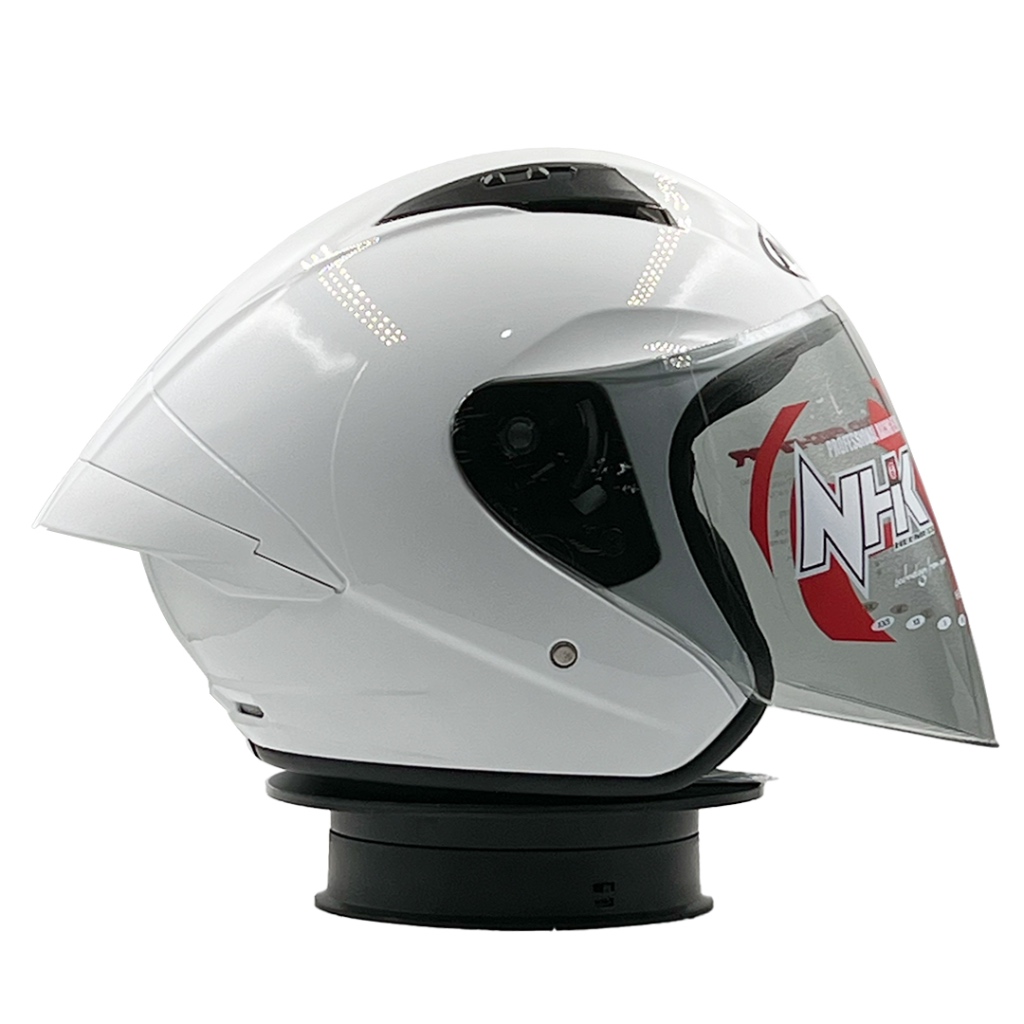 Jual Helm Nhk N Max Solid White Shopee Indonesia