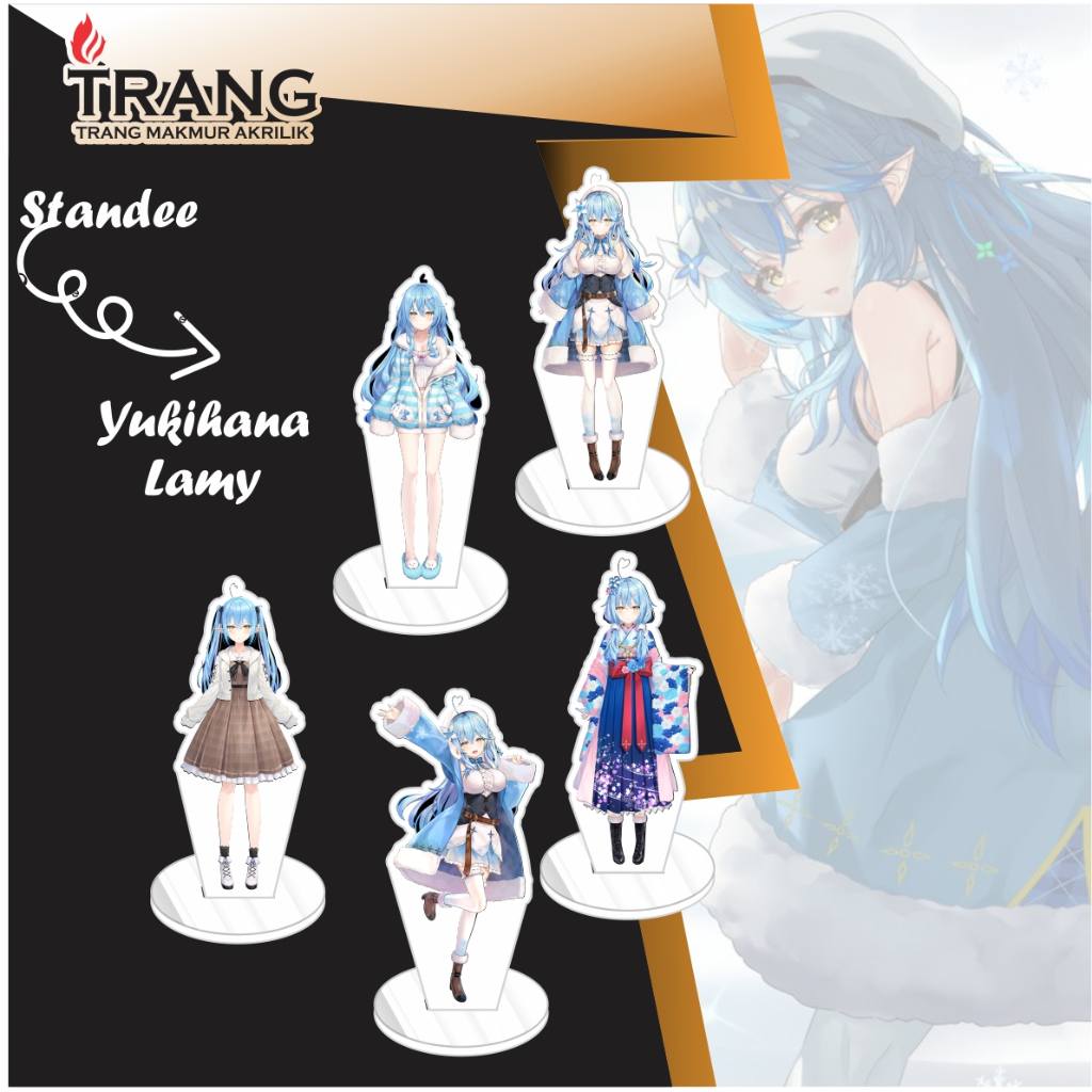 Jual Standee Figure Akrilik Yukihima Lamy Hololive Standing Action