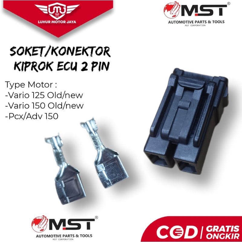 Jual Soket Konektor Ecu Ecm 2 Pin Vario 125 Old New Vario 150 MST