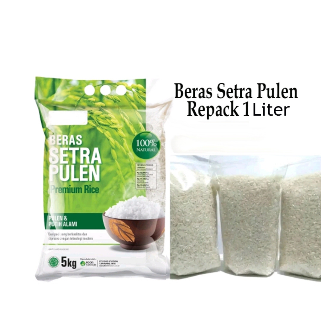 Jual Beras Setra Pulen Repack Beras Pulen Dan Putih Alami Shopee