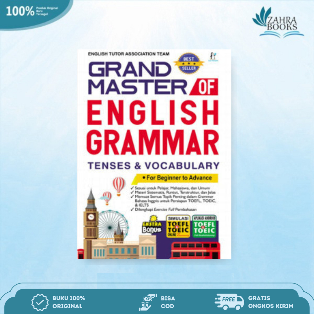 Jual Buku Grand Master Of English Grammar Tenses Vocabulary Kompas