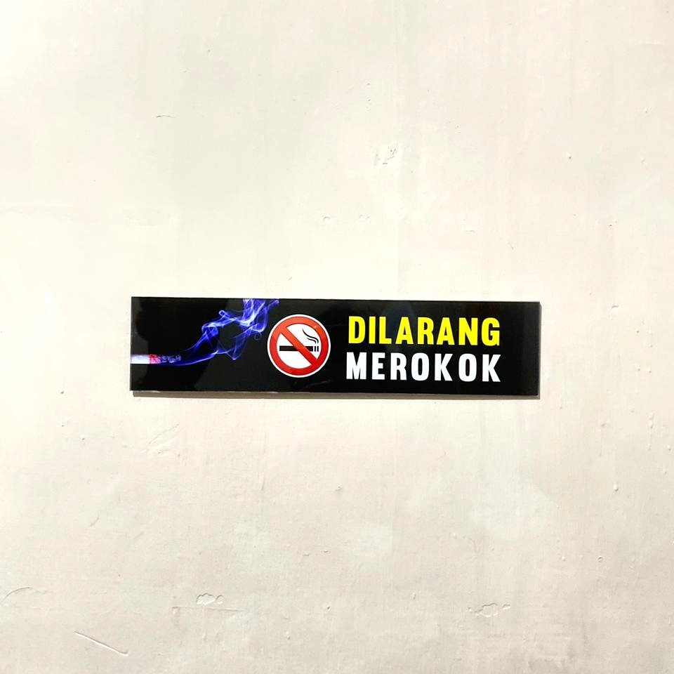 Jual Akrilik Dilarang Merokok No Smoking Shopee Indonesia