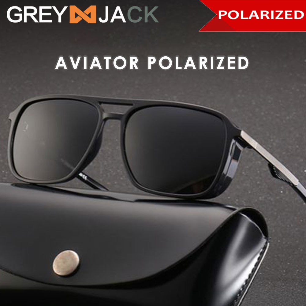 Jual Grey Jack Kacamata Hitam Sunglasses Anti Silau UV400 Polarized