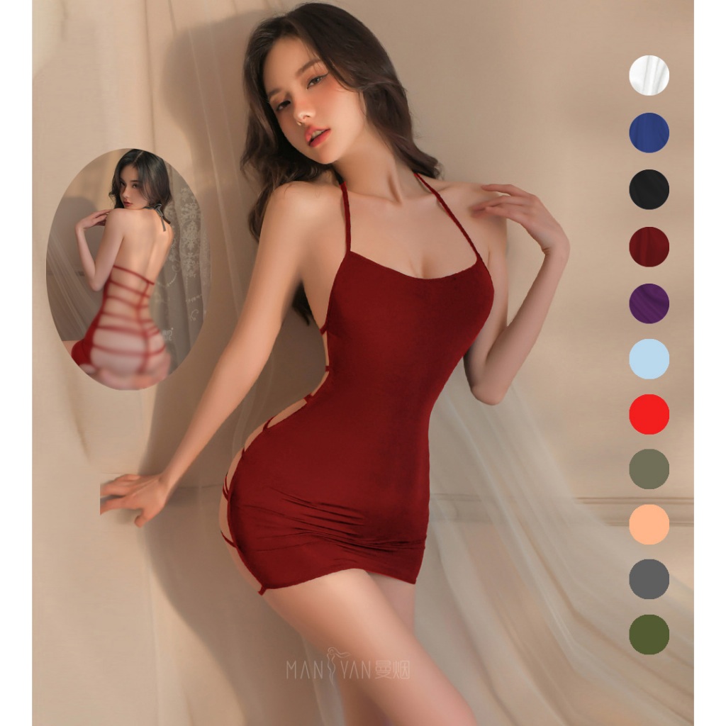 Jual Moon Alice Sexy Lingerie Bretel Backless Strip Baju Dinas Seksi