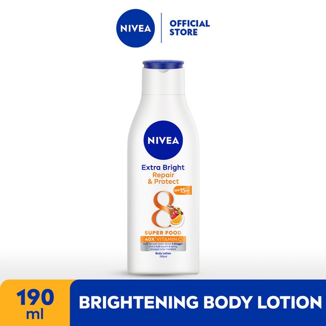 Jual NIVEA Body Lotion Extra Bright Repair Protect SPF15 190ml