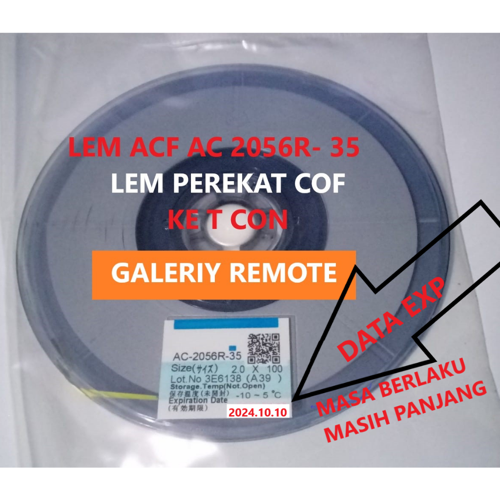 Jual LEM ACF AC 2056 LEM PEREKAT COF KONDUKTIFE LEM PELABLE Lem