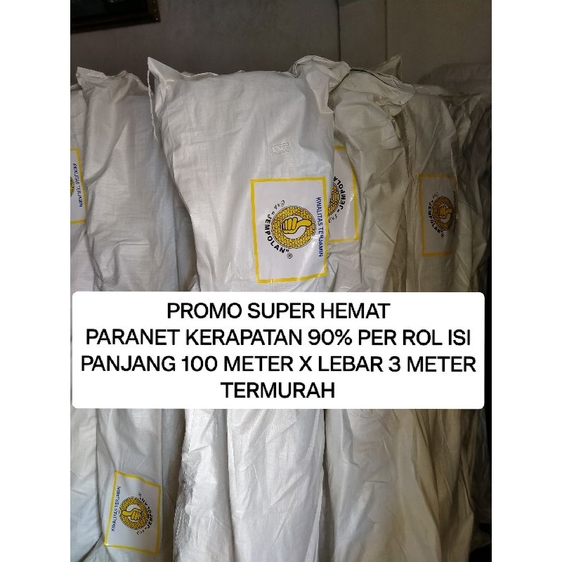 Jual PROMO PARANET IMPORT KERAPATAN 90 UTUH 1 ROL PANJANG 100 METER X