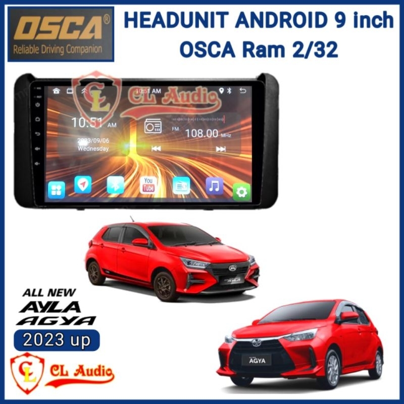 Jual Head Unit Android Osca Inch Agya Ayla Up Ram Gb