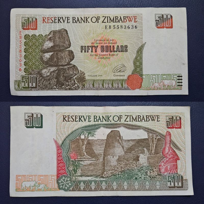 Jual Uang Negara Zimbabwe Dollar Tahun Kondisi Axf Renyah