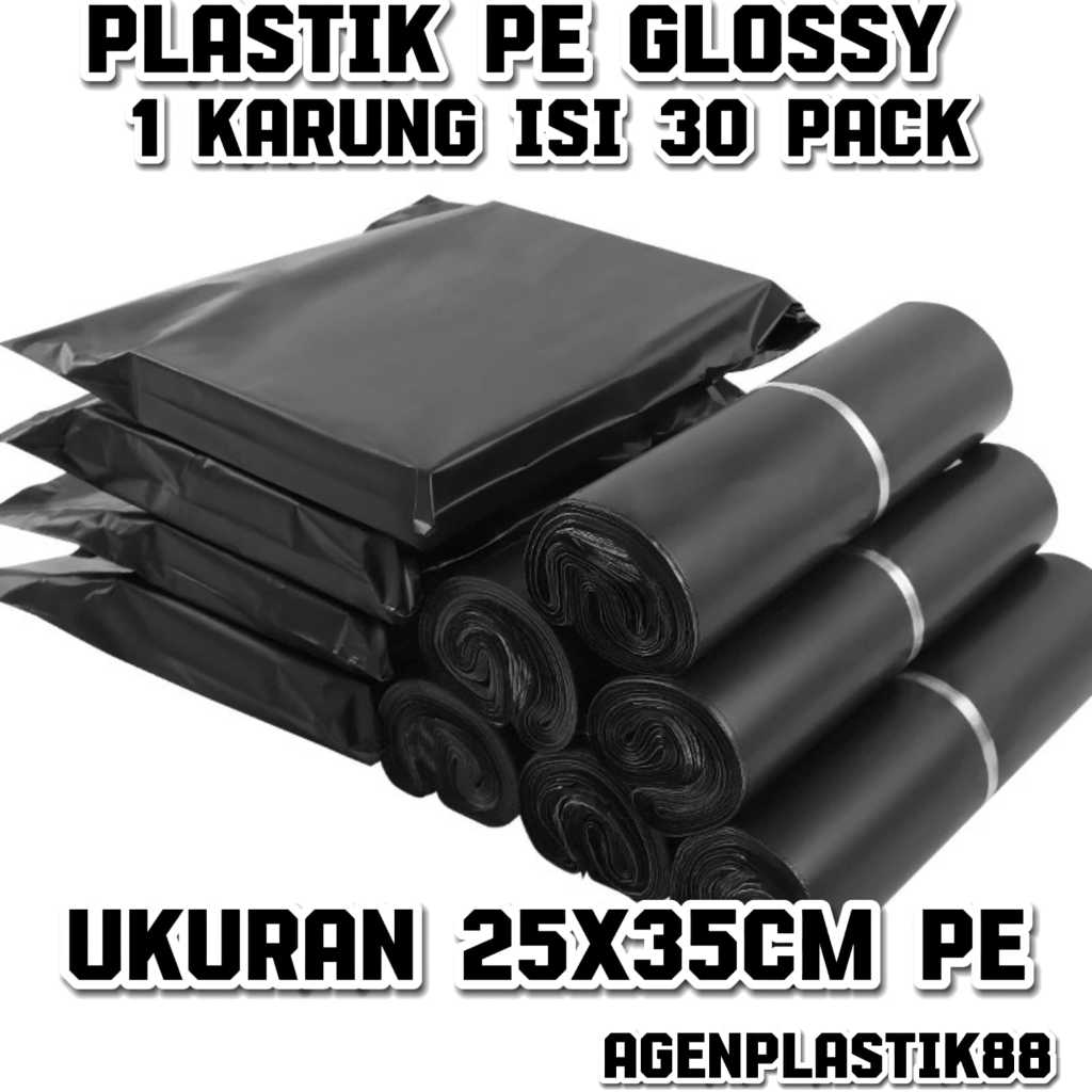 Jual Plastik Polymailer PE Glossy 25X35 Perkarung Isi 30pack