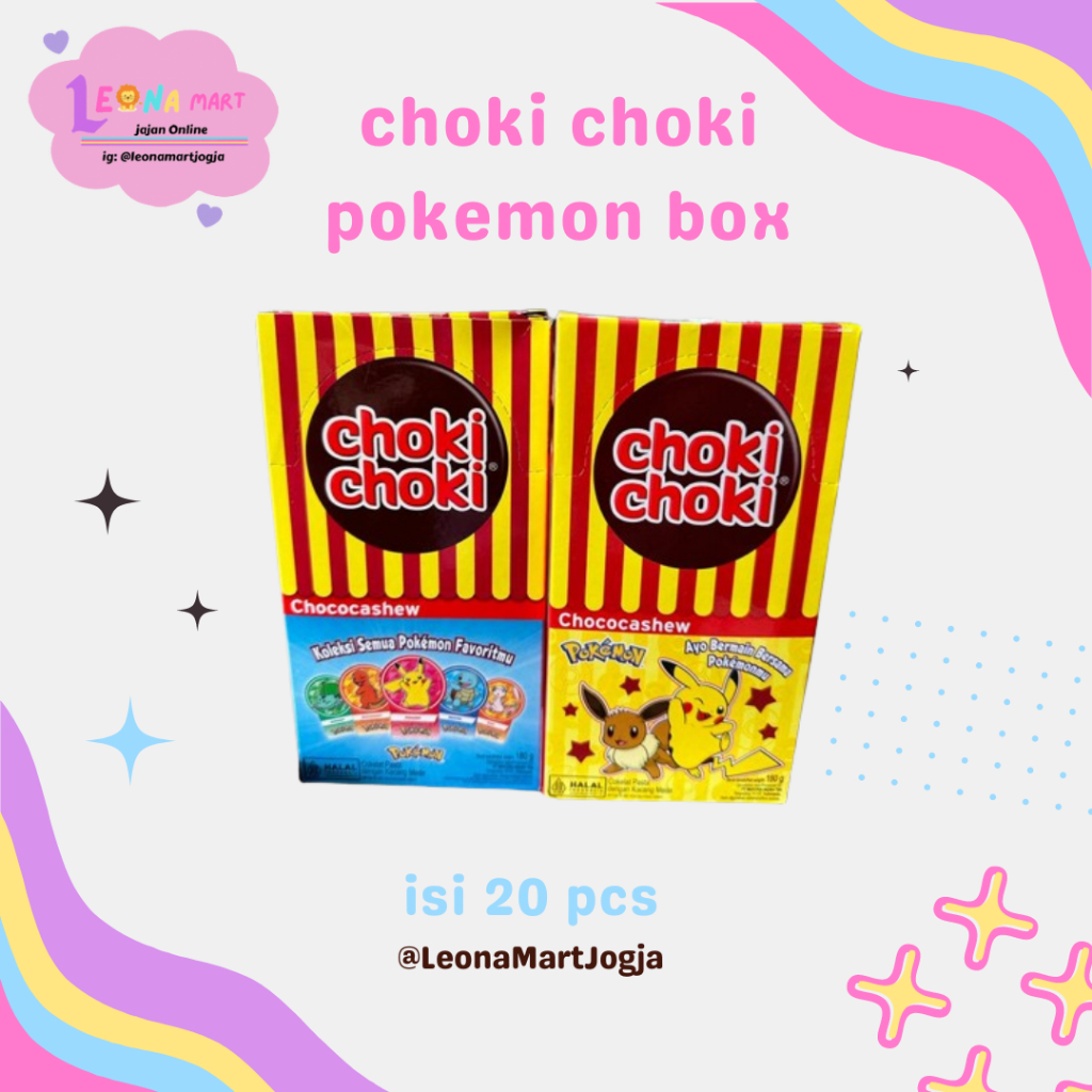 Jual Choki Choki Pokemon Box Isi 20pcs Shopee Indonesia