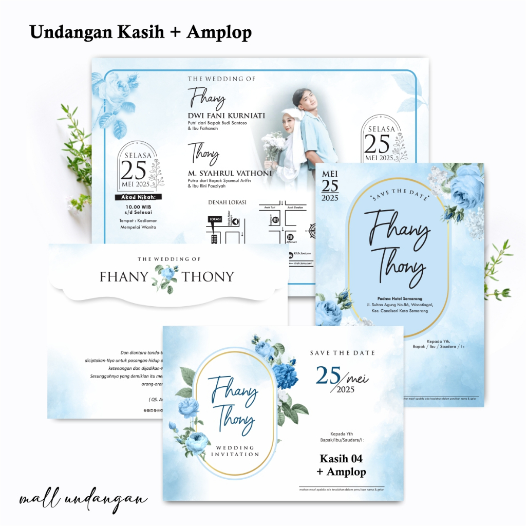 Jual Undangan Amplop Pernikahan Blanko Kangen Undangan Nikah Amplop