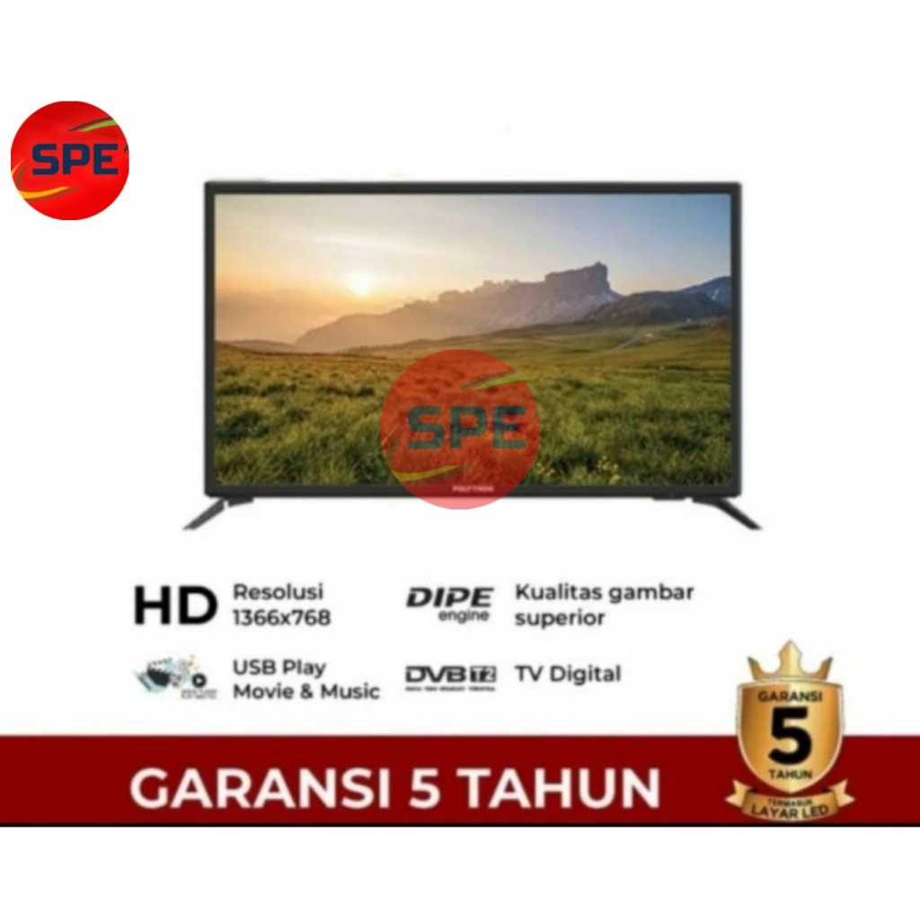 Jual POLYTRON LED TV PLD 24V1853 DIGITAL TV HD PLD24V1853 Shopee