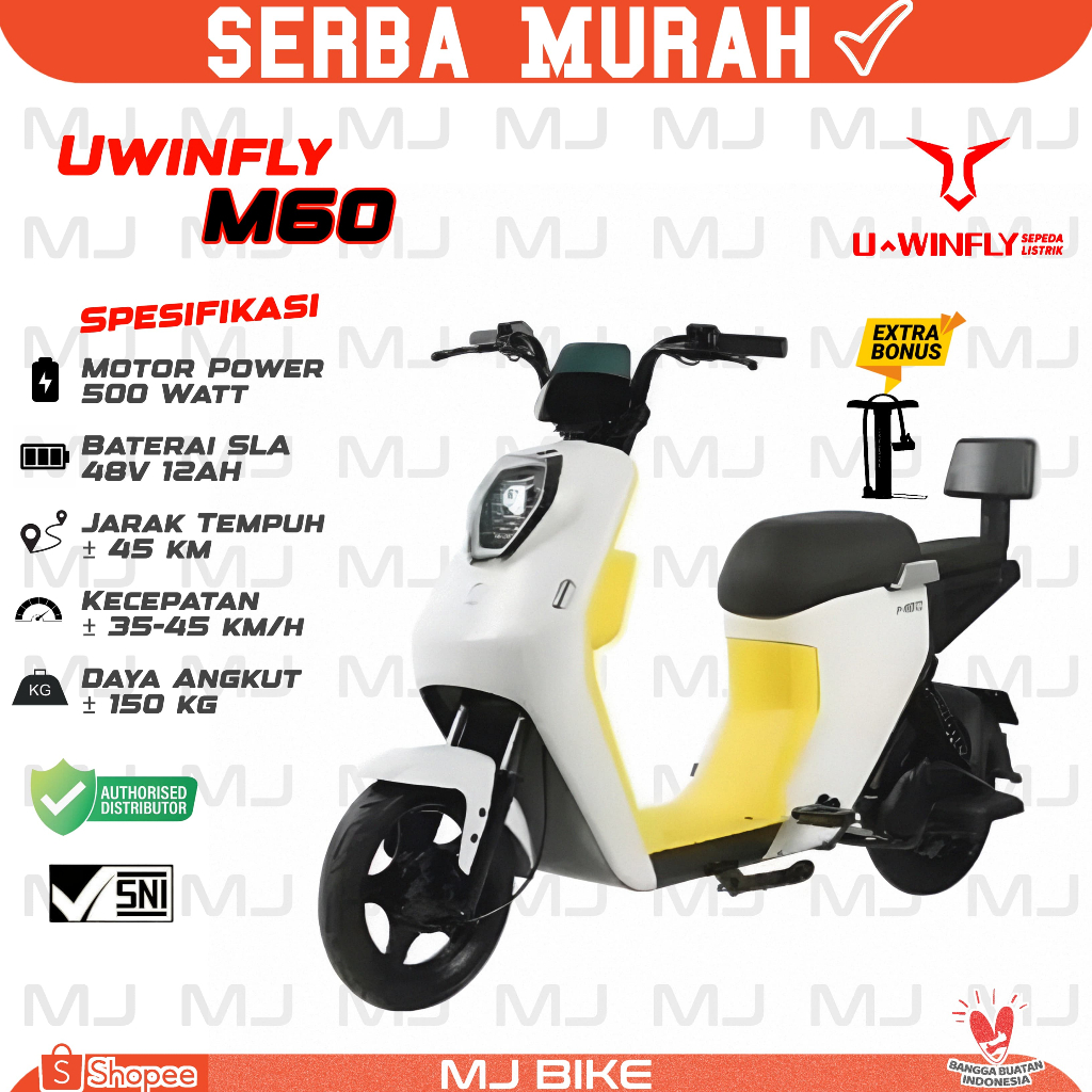 Jual Sepeda Listrik E Bike Uwinfly R S M Ah Bonus Helm