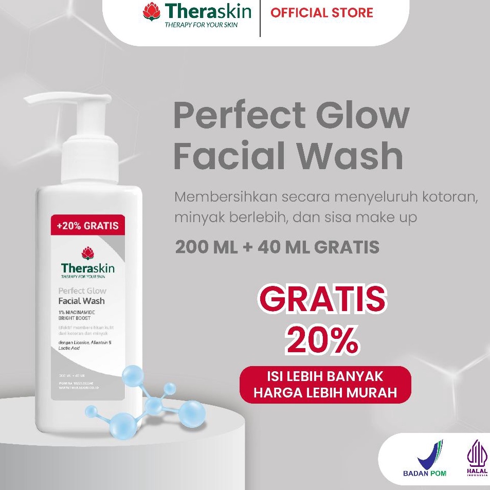 Jual Dijamin Irit Theraskin Perfect Glow Facial Wash Ml Facial Wash