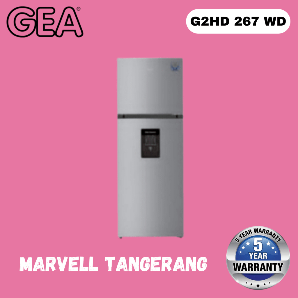 Jual Gea G Hd Inox Kulkas Pintu With Water Dispenser Shopee