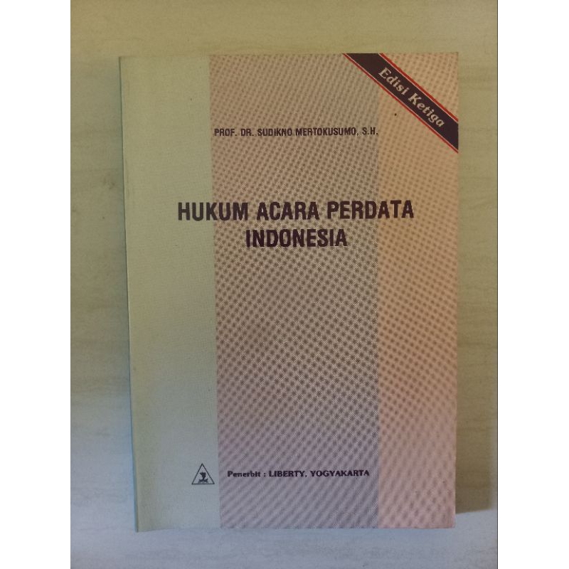 Jual Hukum Acara Perdata Indonesia Prof Dr Sudiknk Mertokusumo