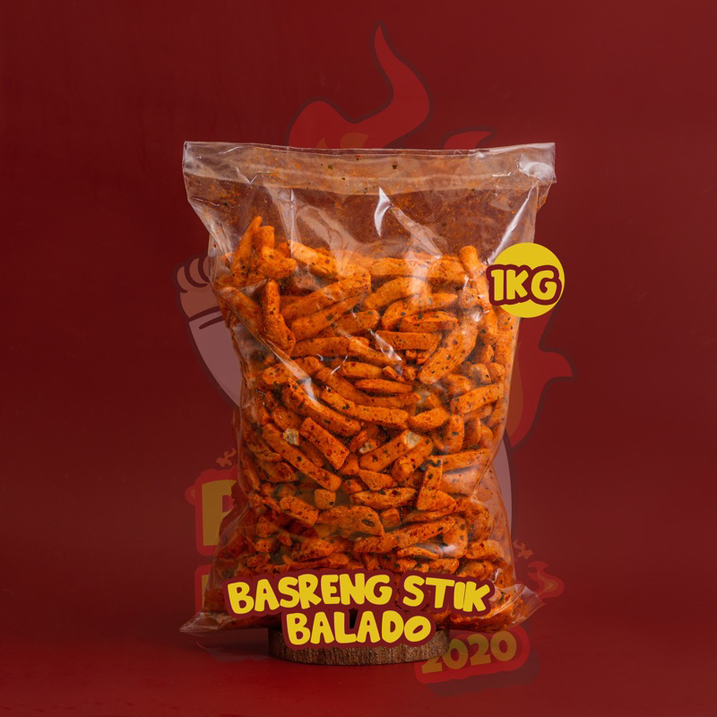 Jual Basreng Pedas Original Daun Jeruk Isi 1kg 500gr Bakso Goreng