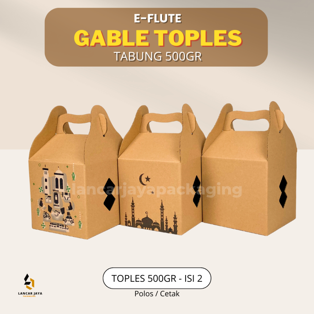 Jual Gable Box Jinjing 14x14x14 Dus Toples Isi 2 500gr Kotak Hampers