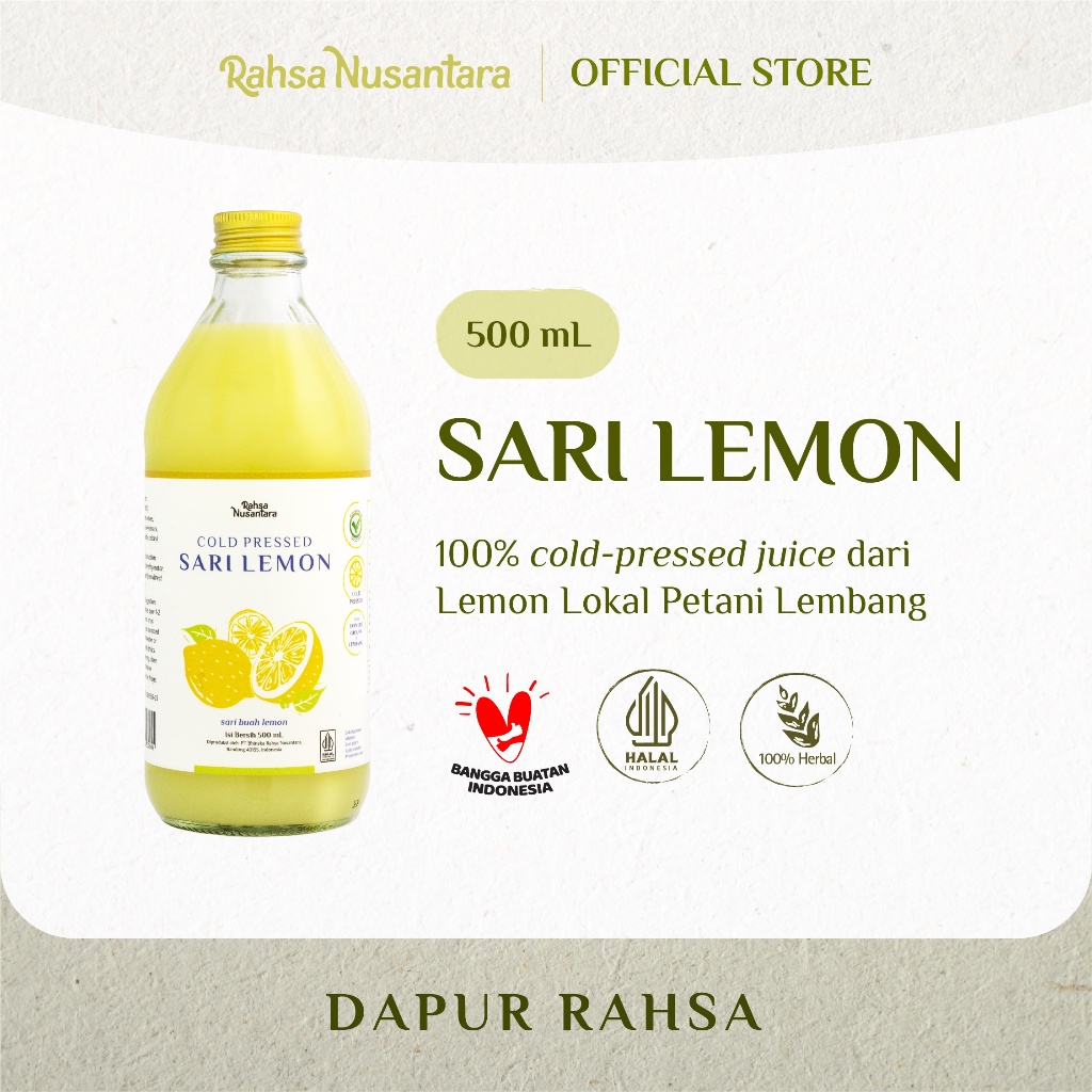 Jual Sari Lemon Ml Bpom Premium Juice Murni Lokal Asli By Rahsa