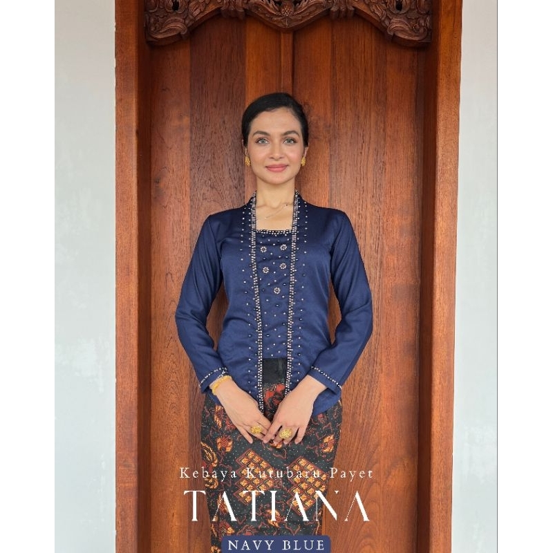 Jual Atasan Kebaya Kutubaru Full Payet Mutiara Lengan Panjang Tatiana