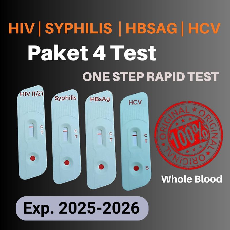 Jual Paket Hiv Syphilis Hbsag Hcv Isi Set Test Pemeriksaan