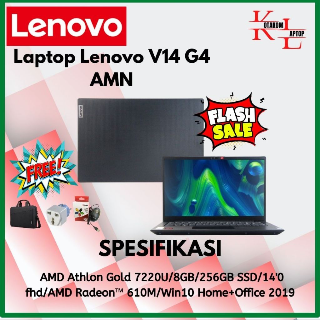 Jual Lenovo V14 G4 AMN With Athlon Gold 7220U And 8GB RAM And Full HD