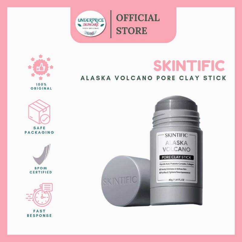 Jual Skintific Alaska Volcano Clay Pore Detox Clay Stick Shopee