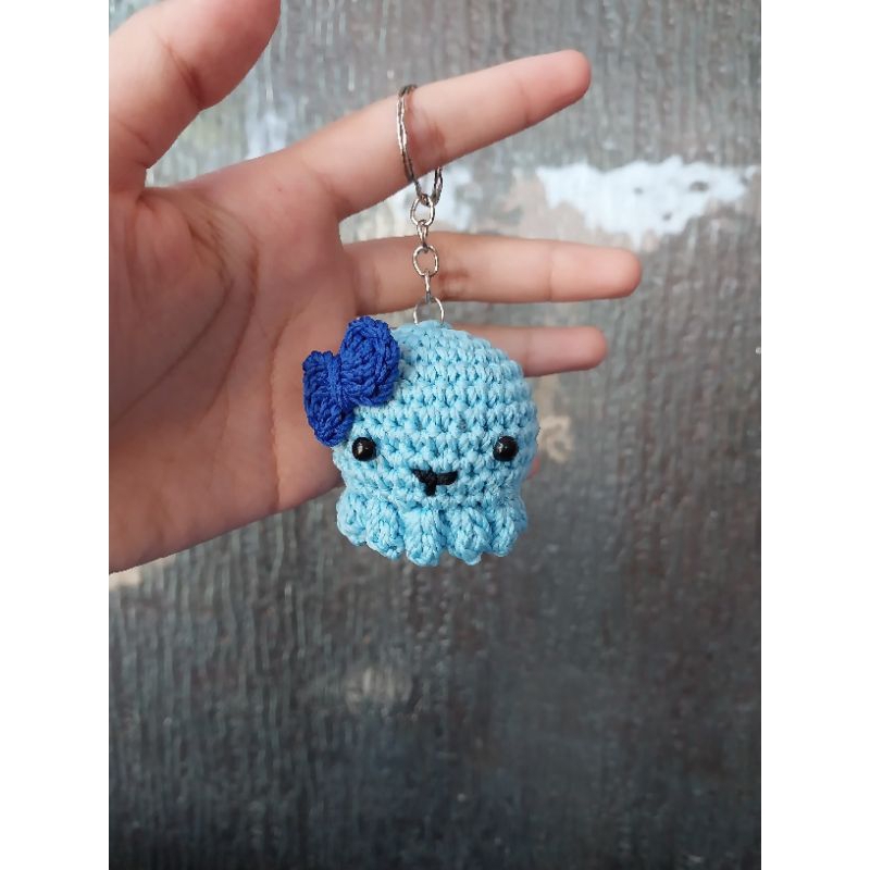 Jual Ganci Gantungan Kunci Amigurumi Rajut Octopus Gurita Mini Shopee