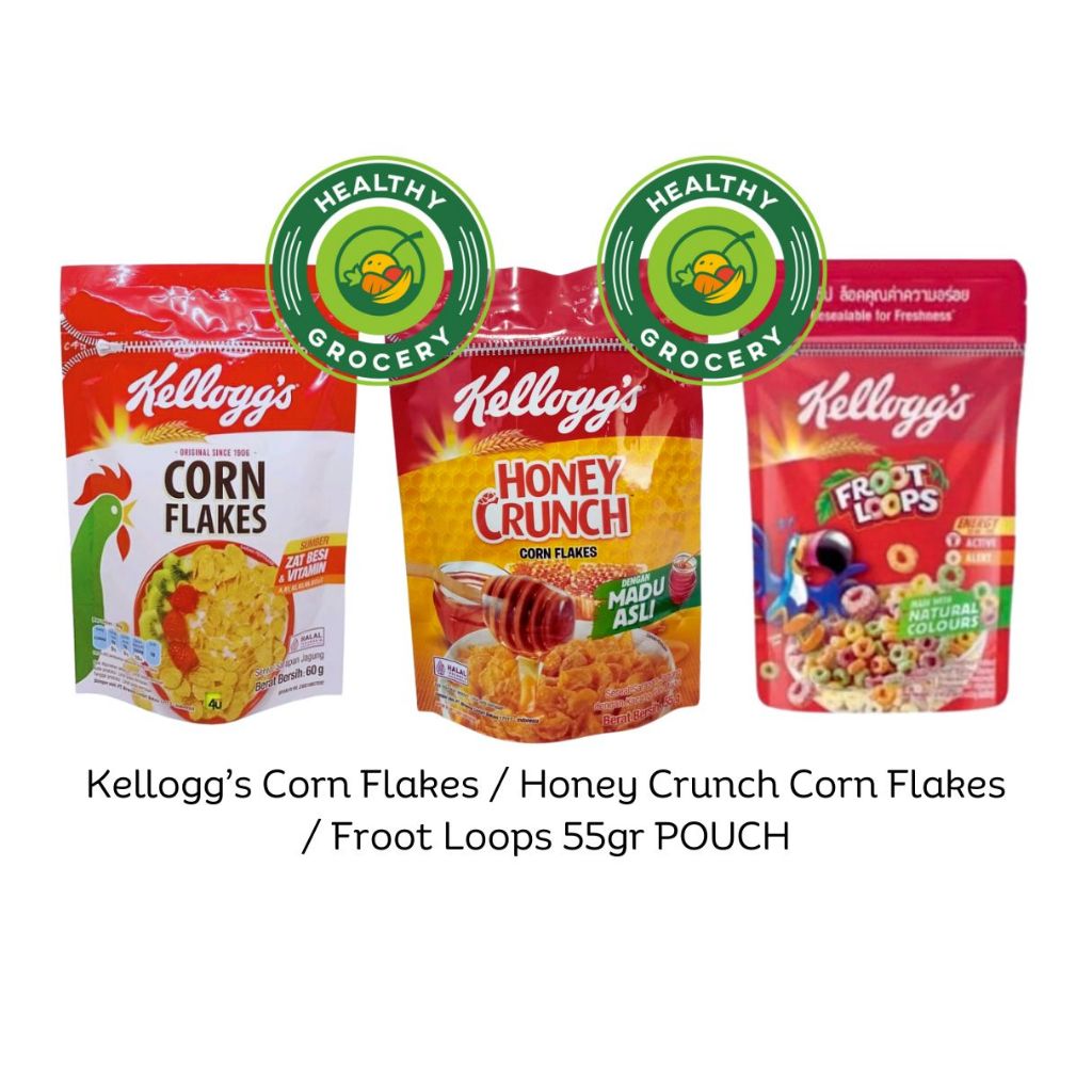 Jual Kellogg S Corn Flakes Sereal Froot Loops Honey Crunch Corn