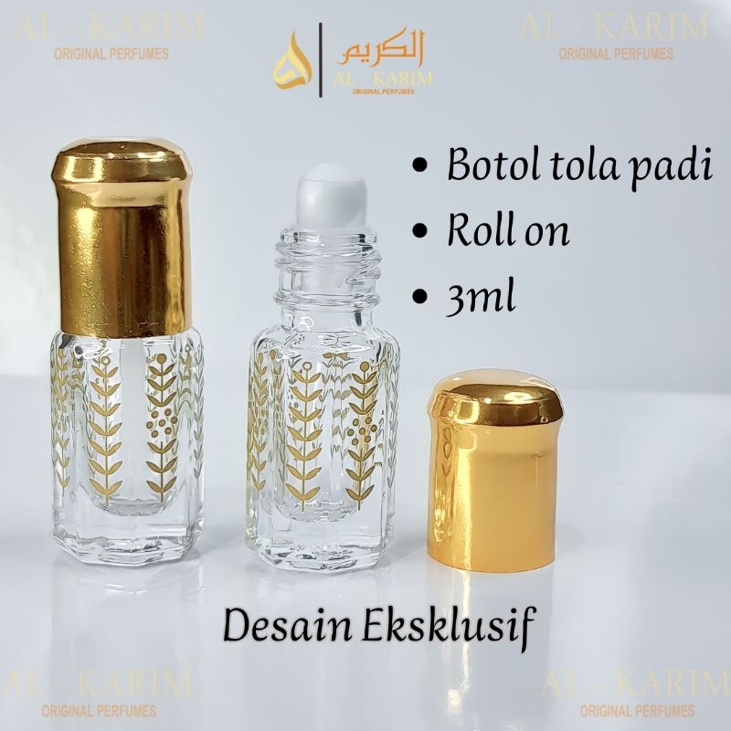 Jual Lusin Botol Tola Padi Ml Stik Oles Roll On Batik Motif Parfum