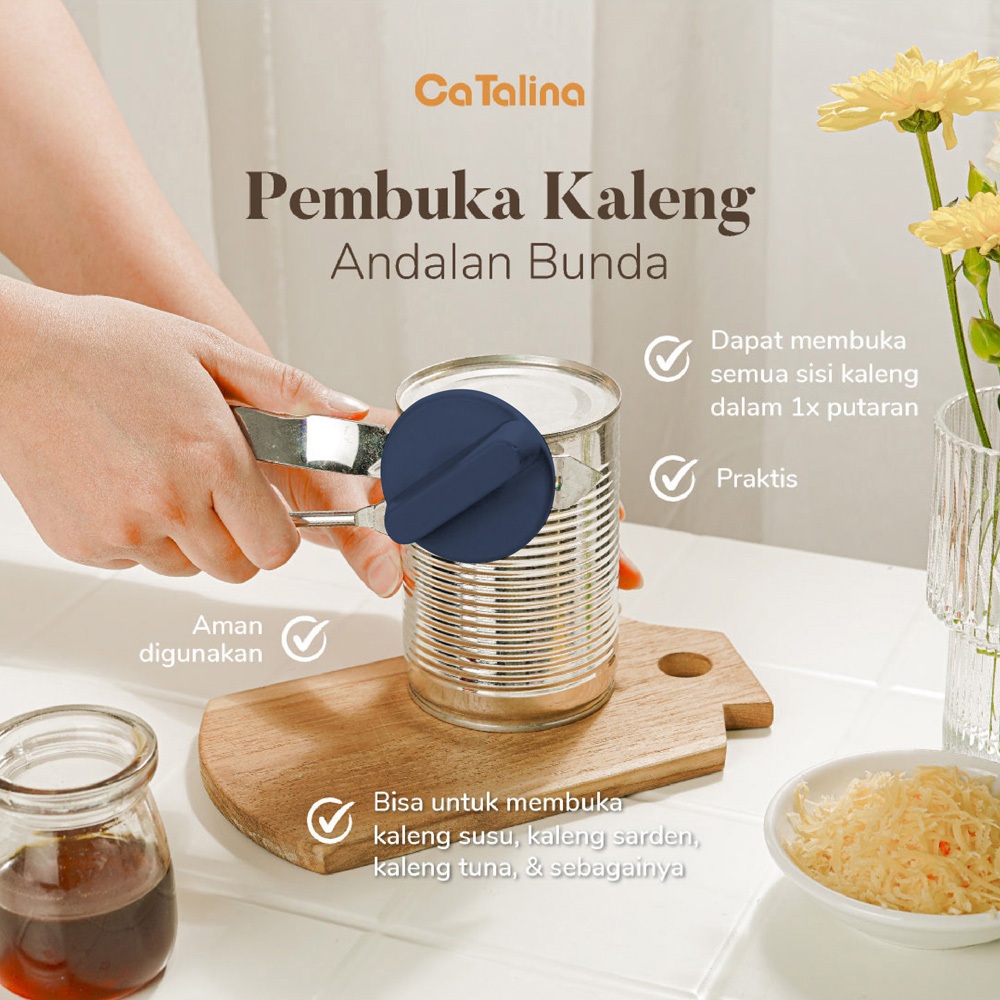 Jual Alat Pembuka Kaleng Putar Can Opener Stainless No Ribet Shopee