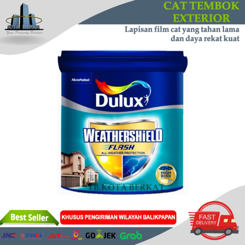 Jual Cat Dulux Weathershield Flash Cat Tembok Exterior Dulux L