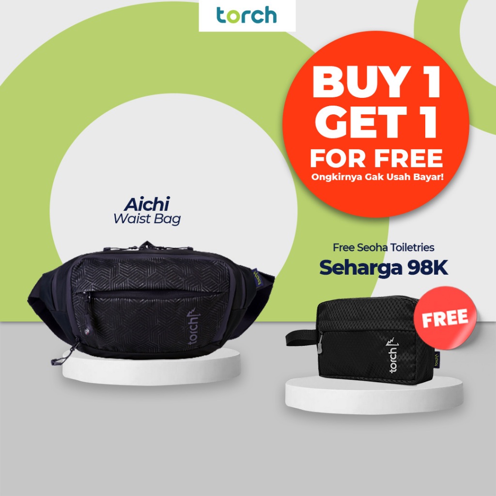 Jual Torch Aichi Tas Pinggang Selempang Konser Ringan Anti Air Pria