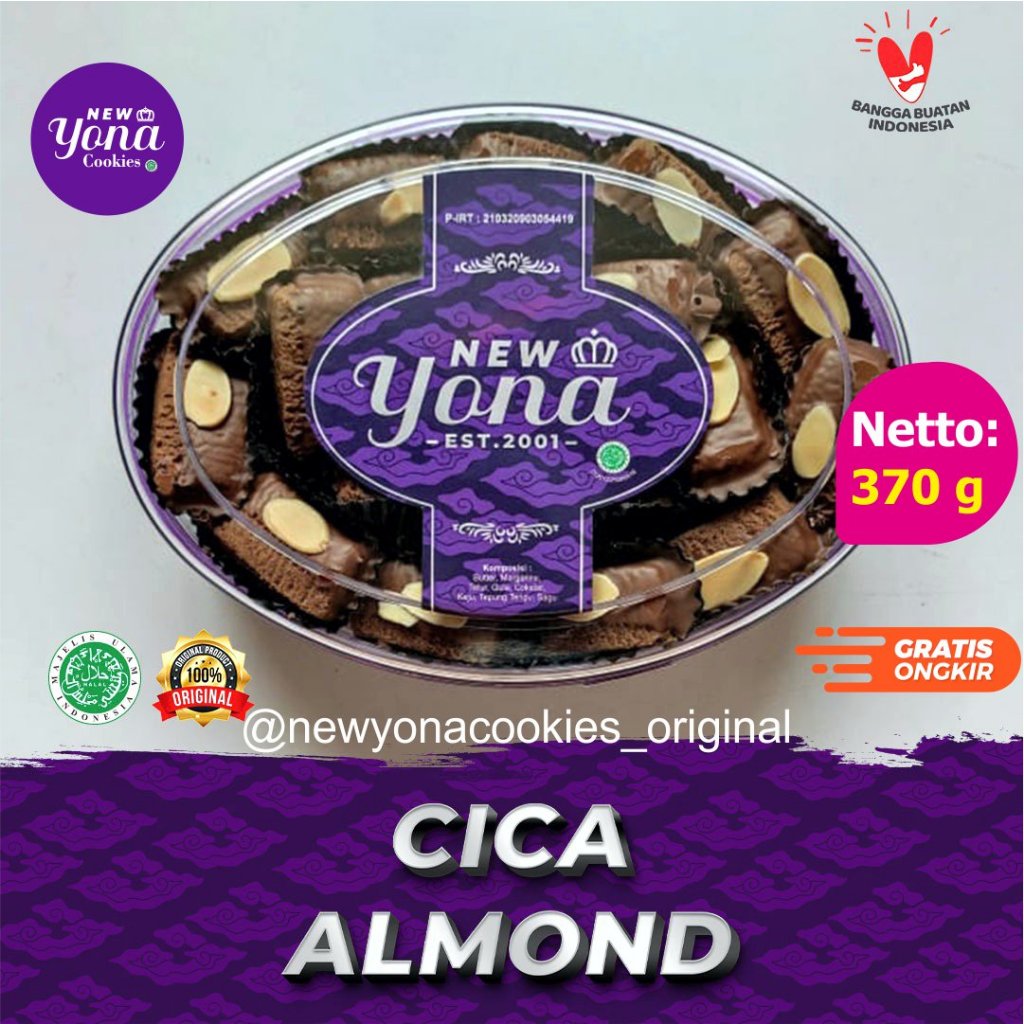 Jual Ready Kue Kering Lebaran New Yona Cookies Cica Almond Shopee