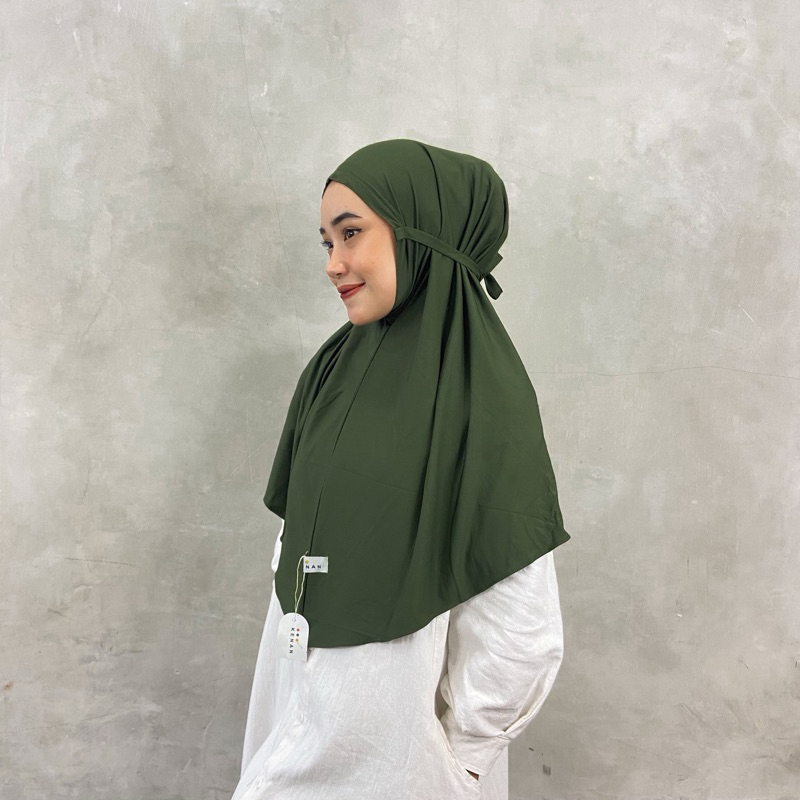 Jual Kenan Hijab Aluna Bergo Hamidah Non Pet Bahan Jersey