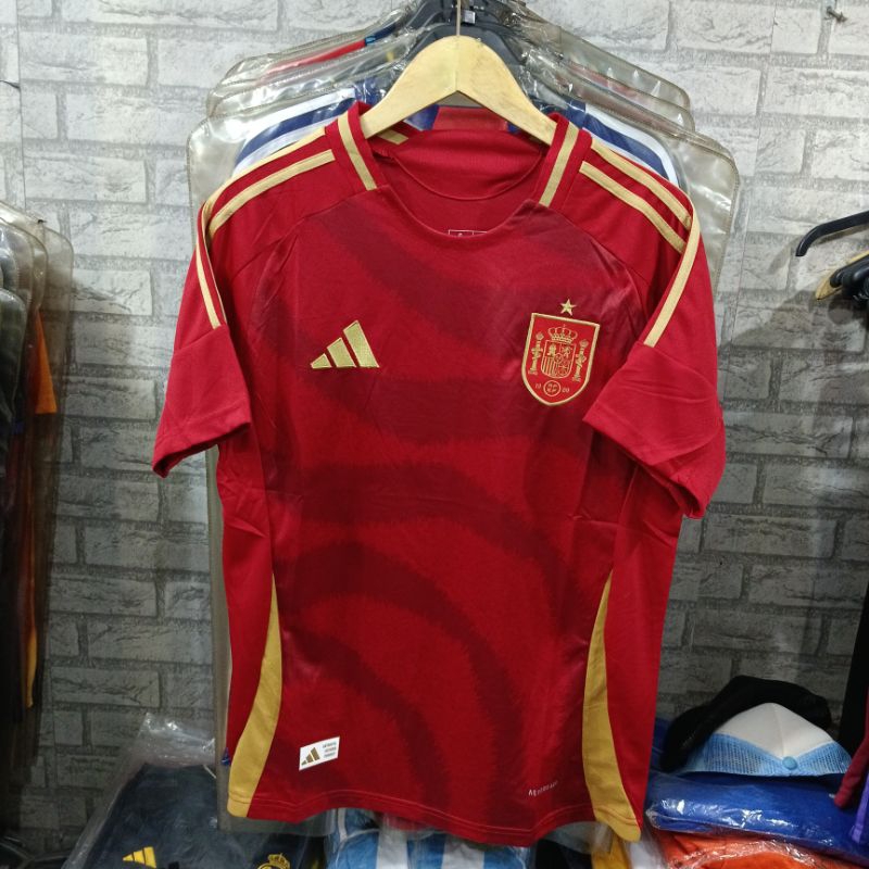 Jual JERSEY BOLA SPANYOL HOME NEW EURO 2024 PIALA EROPA GRADE ORI