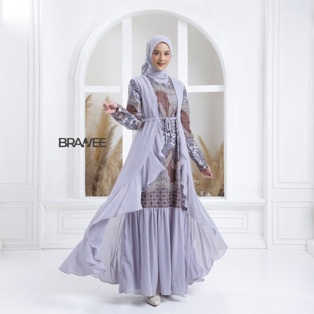 Jual BRAWEE Baju Batik Couple Keluarga Sarimbit Batik Keluarga Gamis