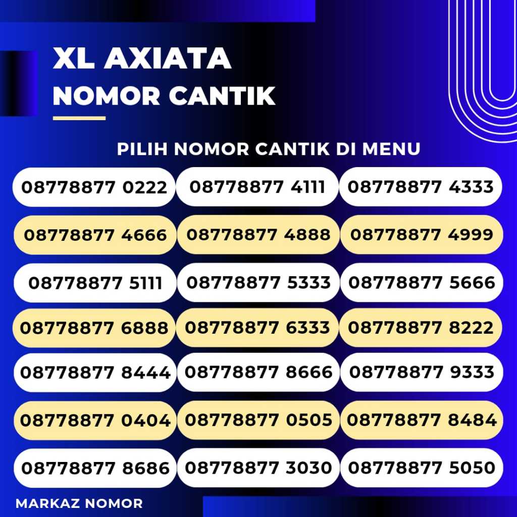 Jual Kartu Perdana Nomor Cantik Xl Axiata Support G G Lte Tinggal