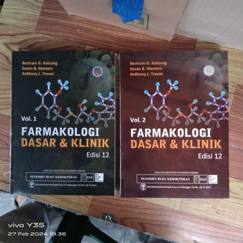 Jual Buku Farmakologi Dasar Dan Klinik Edisi Vol