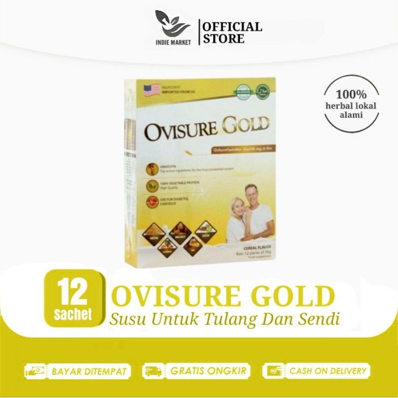 Jual OVISURE GOLD SUSU OBAT VITAMIN TULANG DAN SENDI SYARAF KEJEPIT