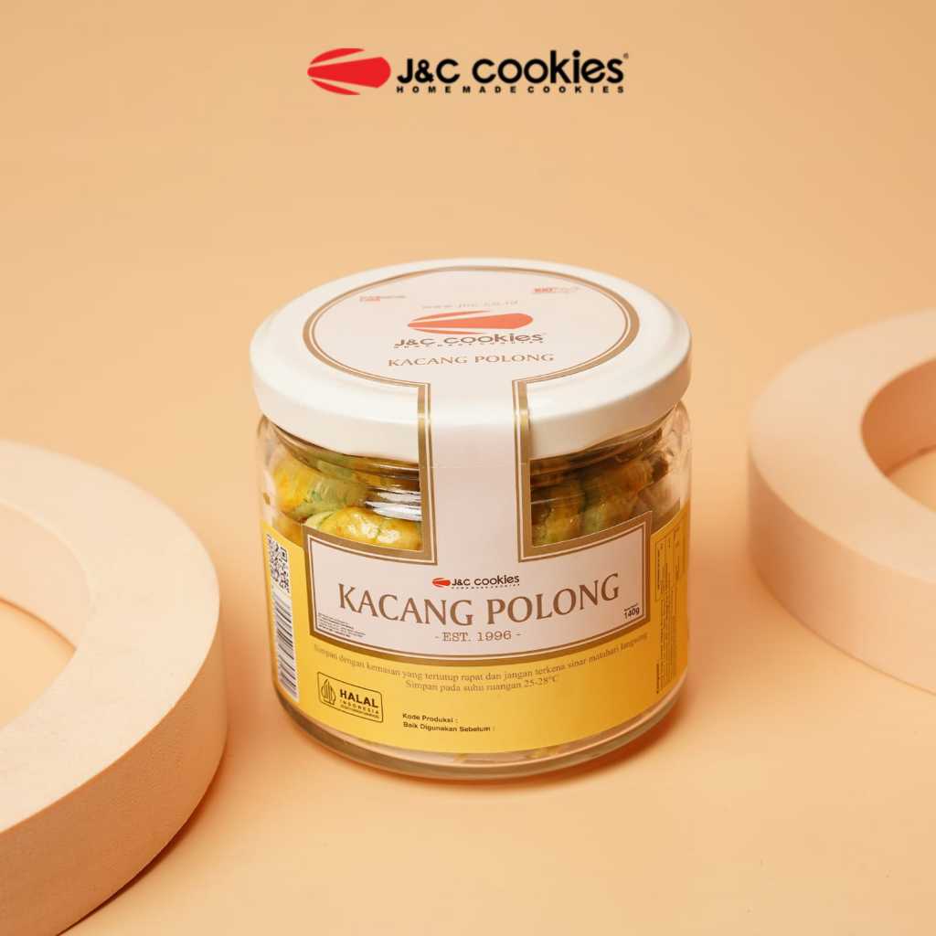 Jual Kue Kering JNC Cookies Kue Lebaran Toples Kaca Kecil J C Cookies