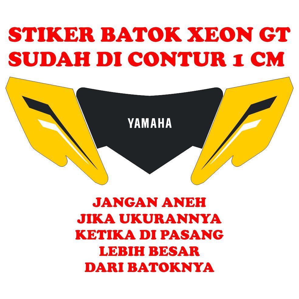 Jual Stiker Decal Batok Xeon GT 125 Sudah Contur 1cm Shopee Indonesia