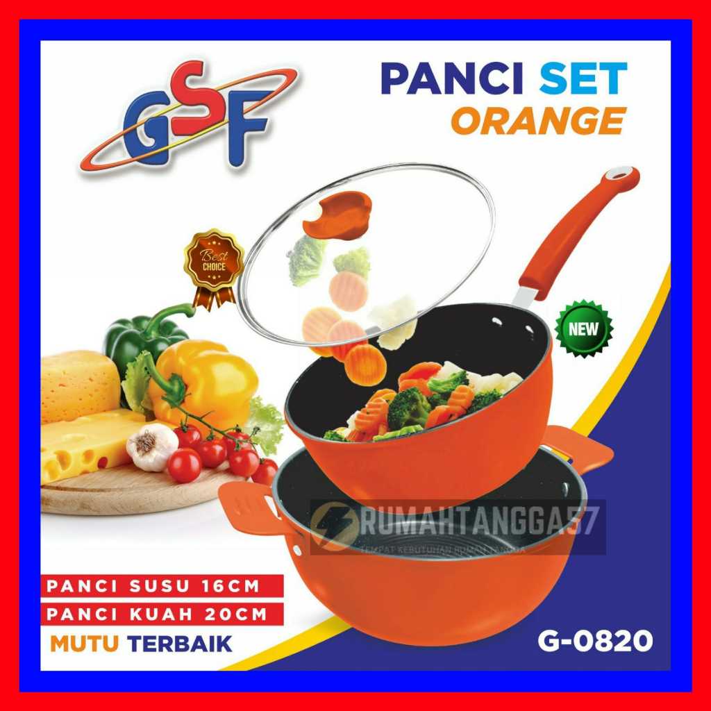 Jual Panci Gsf G Panci Set Orange Gsf G Panci Susu Cm